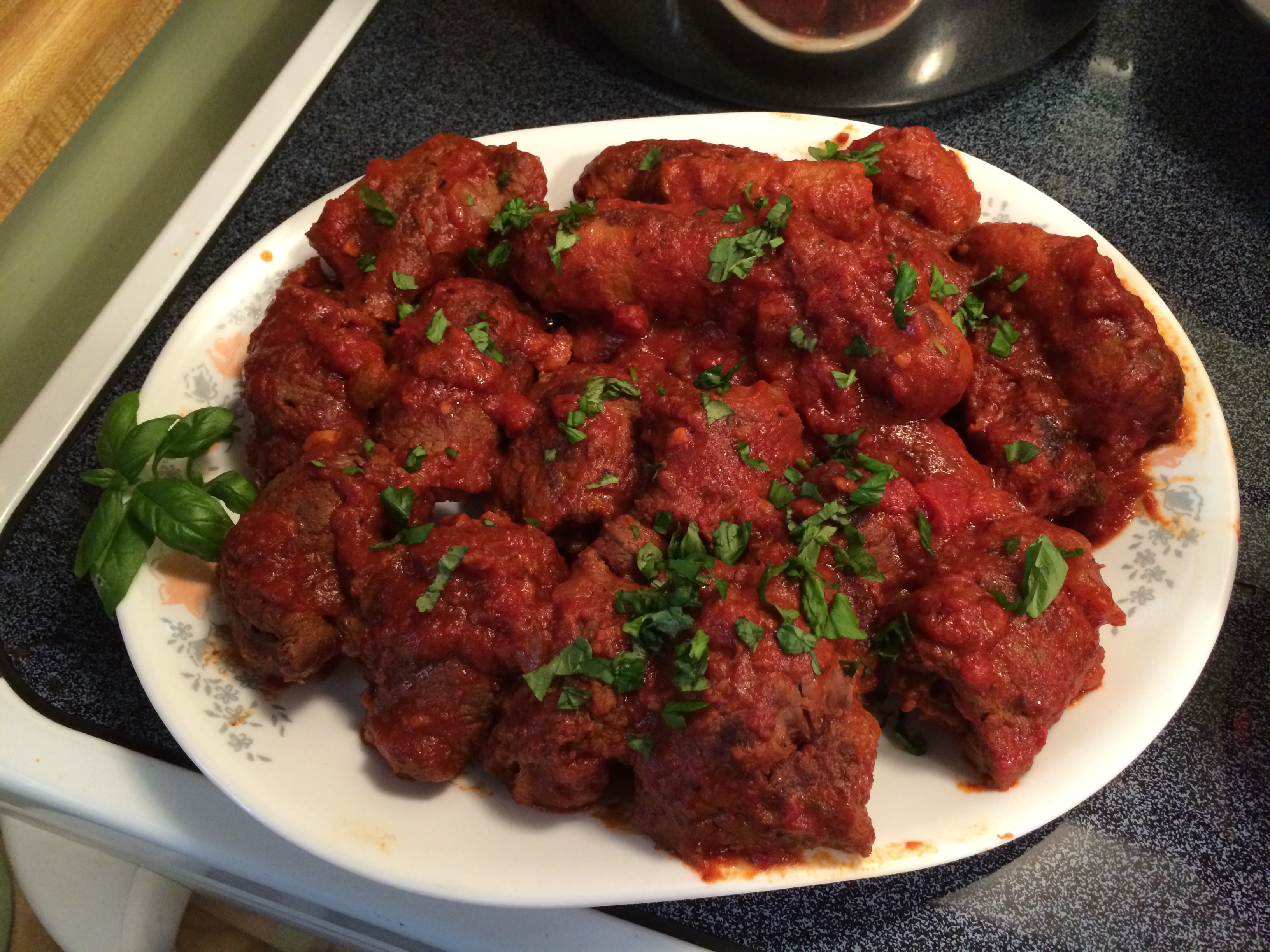 Braciole and Sweet Italian Sausage