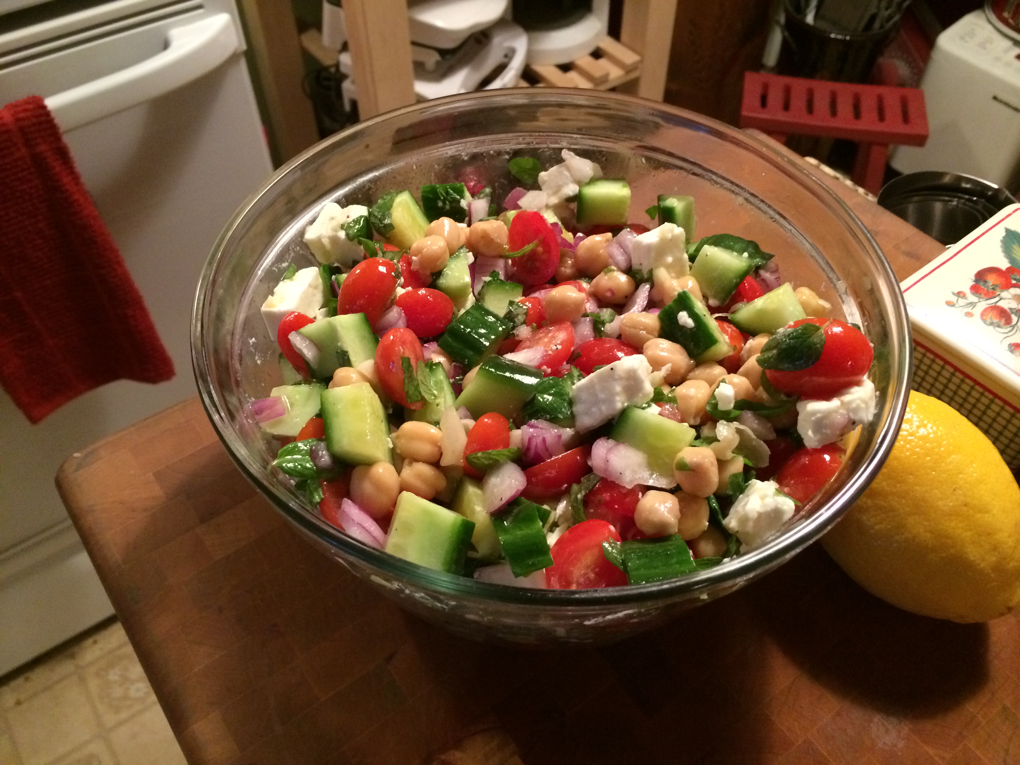 Chickpea Mediterranean-Style Salad