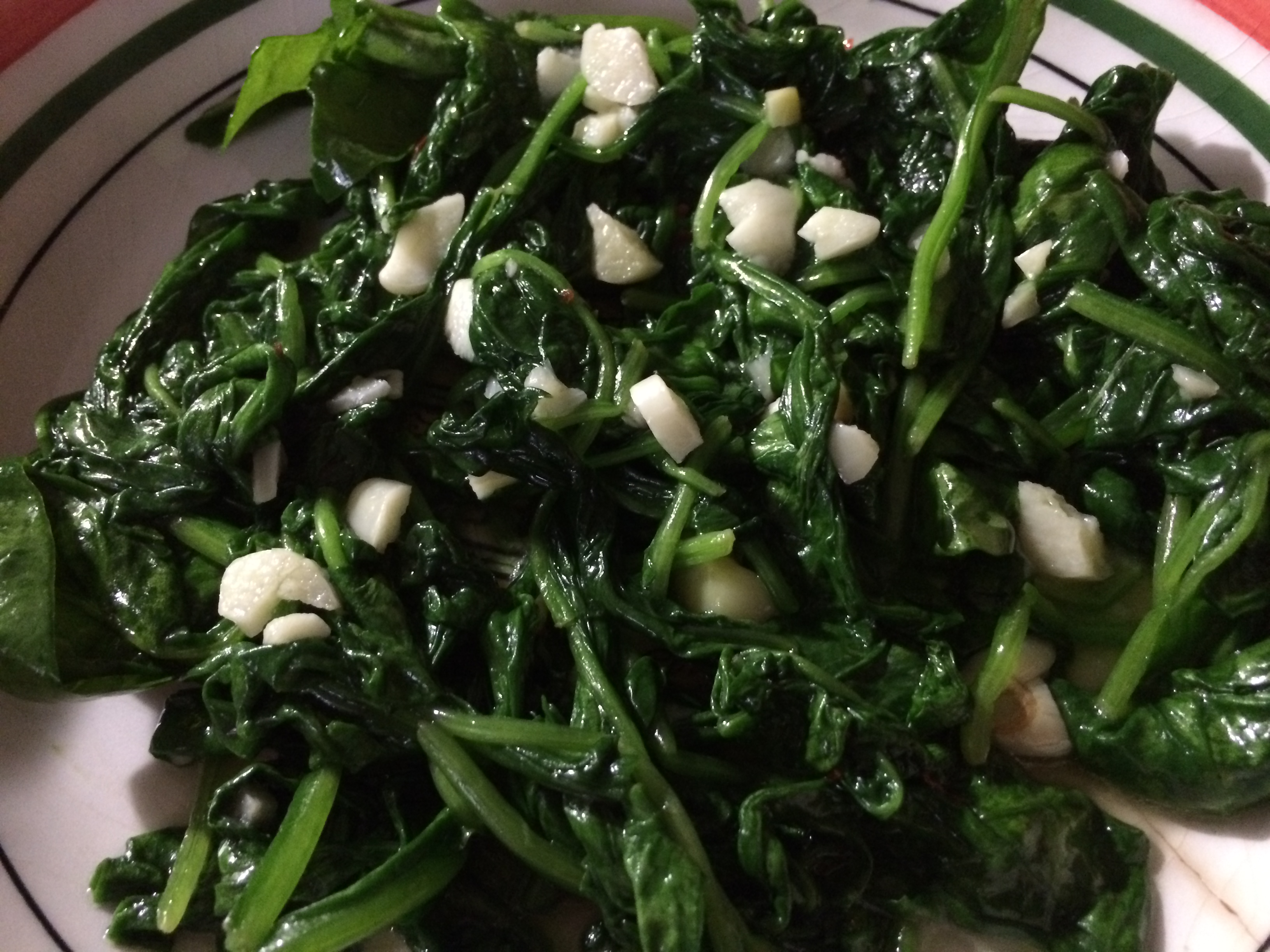 Sautéed Spinach With Garlic