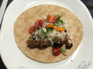 Chicken Sausage, Black Beans, and Cilantro-Lime Rice Burritos