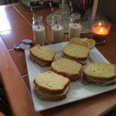 Meyer Lemon Pound Cake Sandwiches