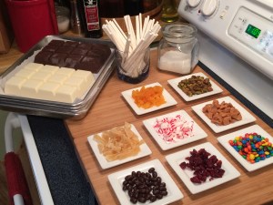 Homemade Chocolate Bark Lollipops