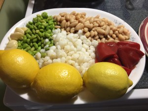 Roasted Piquillo Pepper and Edamame Pestos