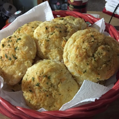 Semi-Homemade Cheddar and Chive Drop Biscuits