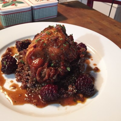Blackberry Bourbon Barbecue Chicken