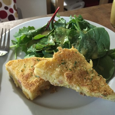 Caprese-Style Polenta Cakes