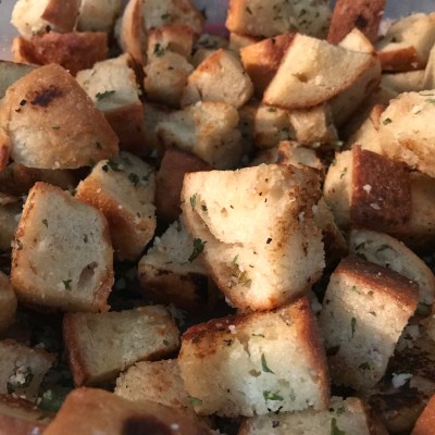 Homemade Ciabatta Croutons