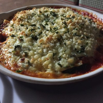 Cremini Mushroom and Zucchini Gratin.