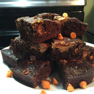 Double Fudge Peanut Butter Brownies