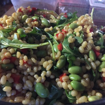 Arugula and Barley Salad.