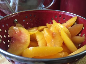 Peaches and Burrata