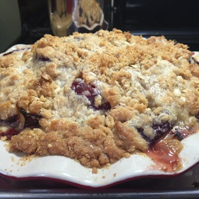 Homemade Plum Crumble