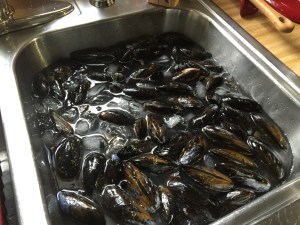 This is the point where you would add the red pepper flakes. I like a little heat but not too much.