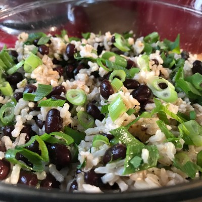 Cilantro-Lime Brown Rice With Black Beans