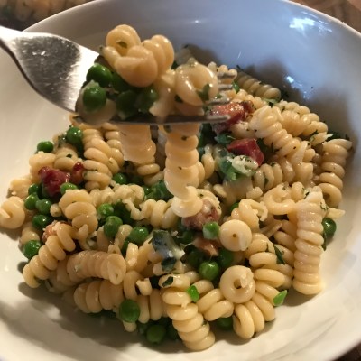 Pasta, Pancetta, and Peas