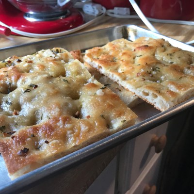 Homemade Focaccia With Garlic and Rosemay