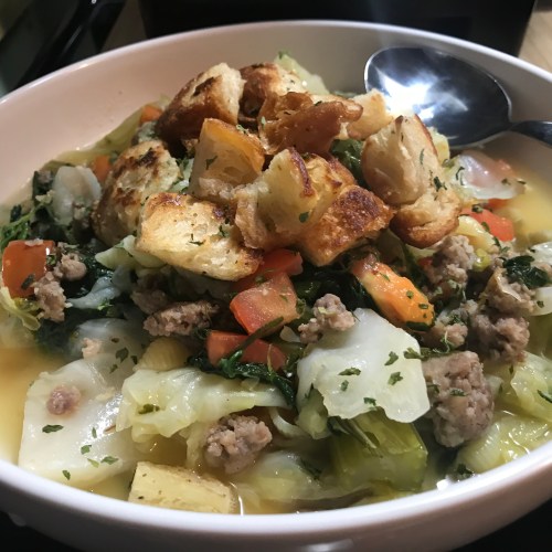 Sweet Italian Sausage And Cavatelli Soup