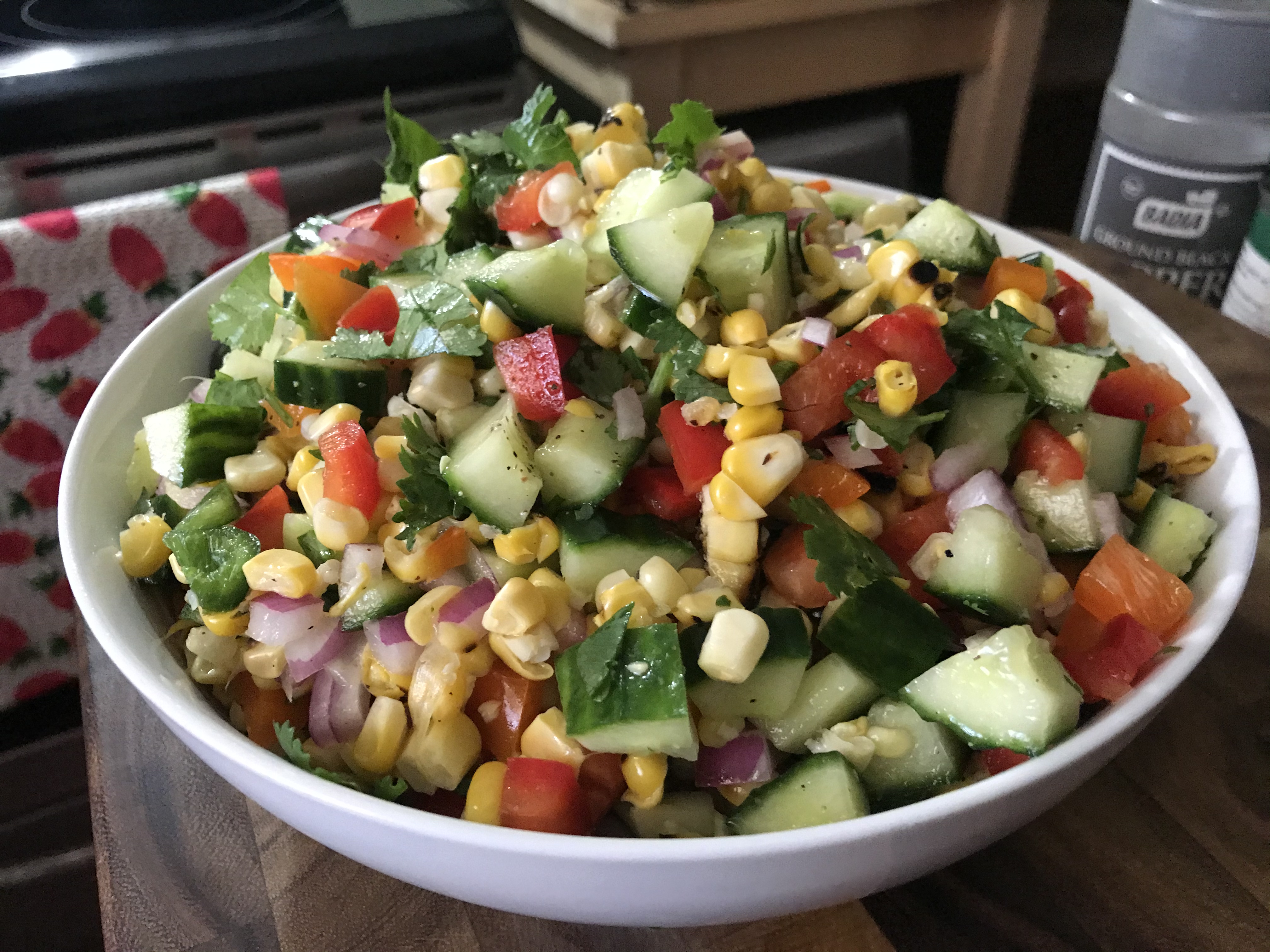 Grilled Sweet Corn Salsa