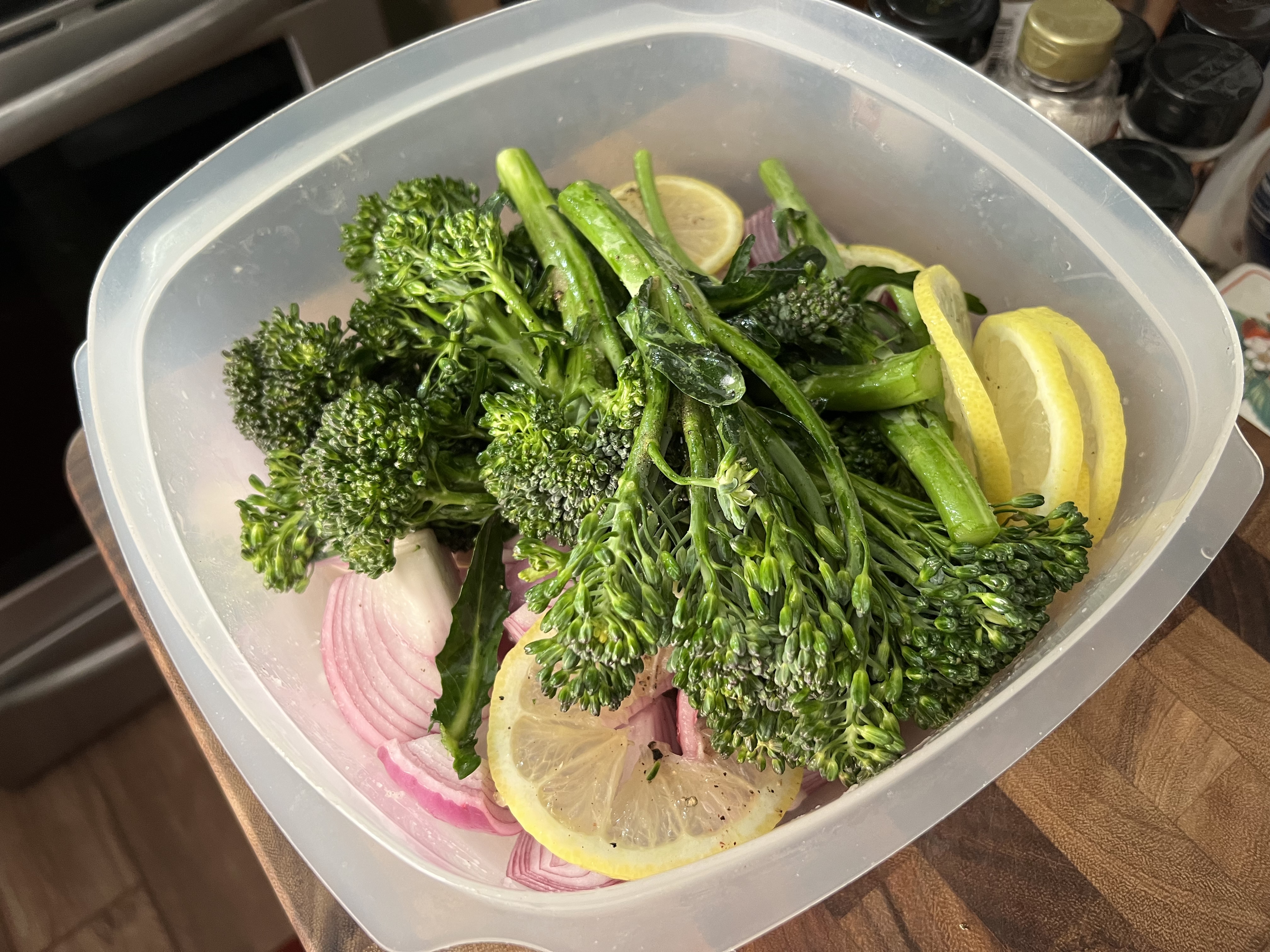 Lemon-Rosemary Roasted Chicken With Broccolini