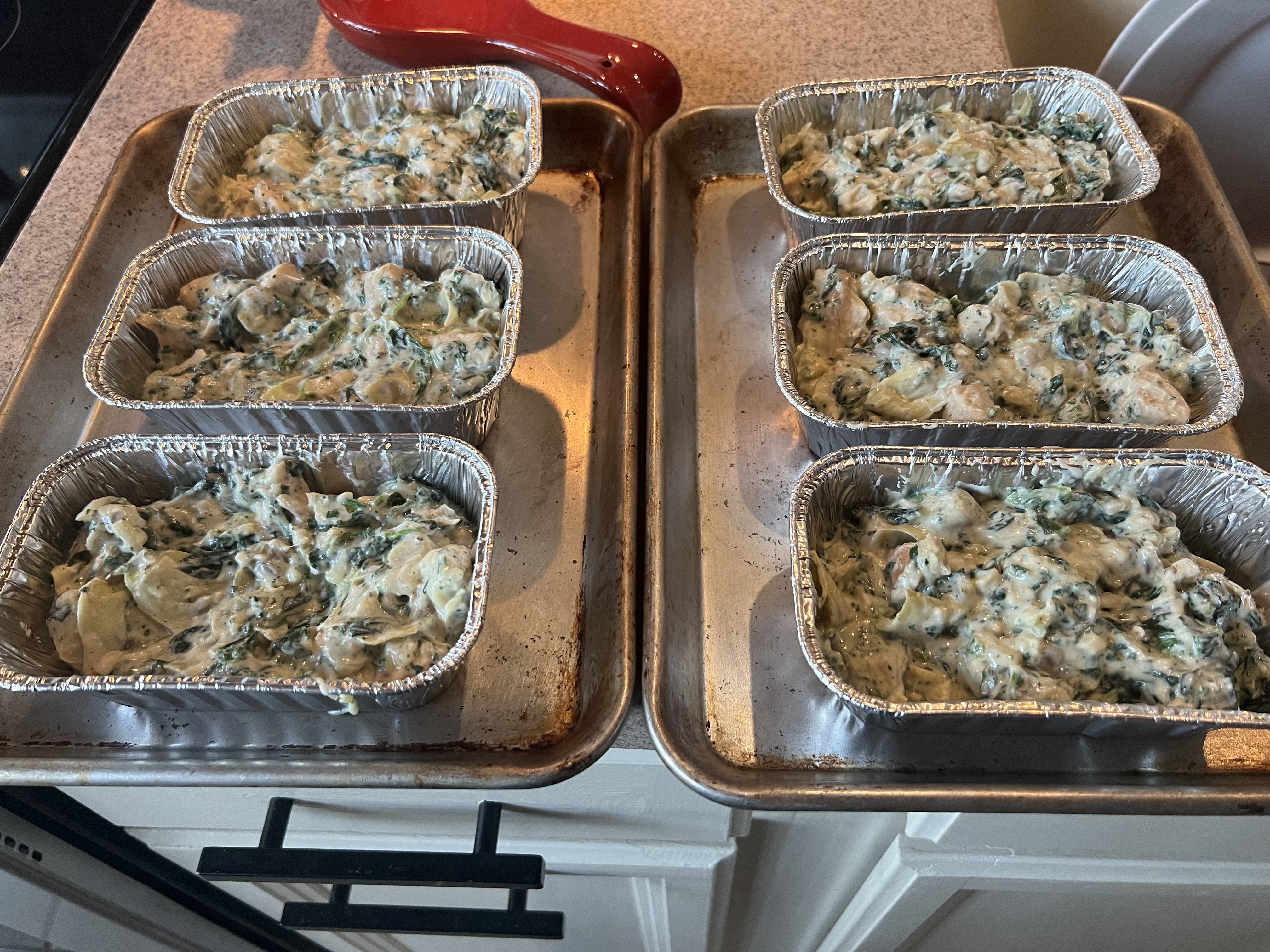 Mini Spinach And Artichoke Chicken Casseroles