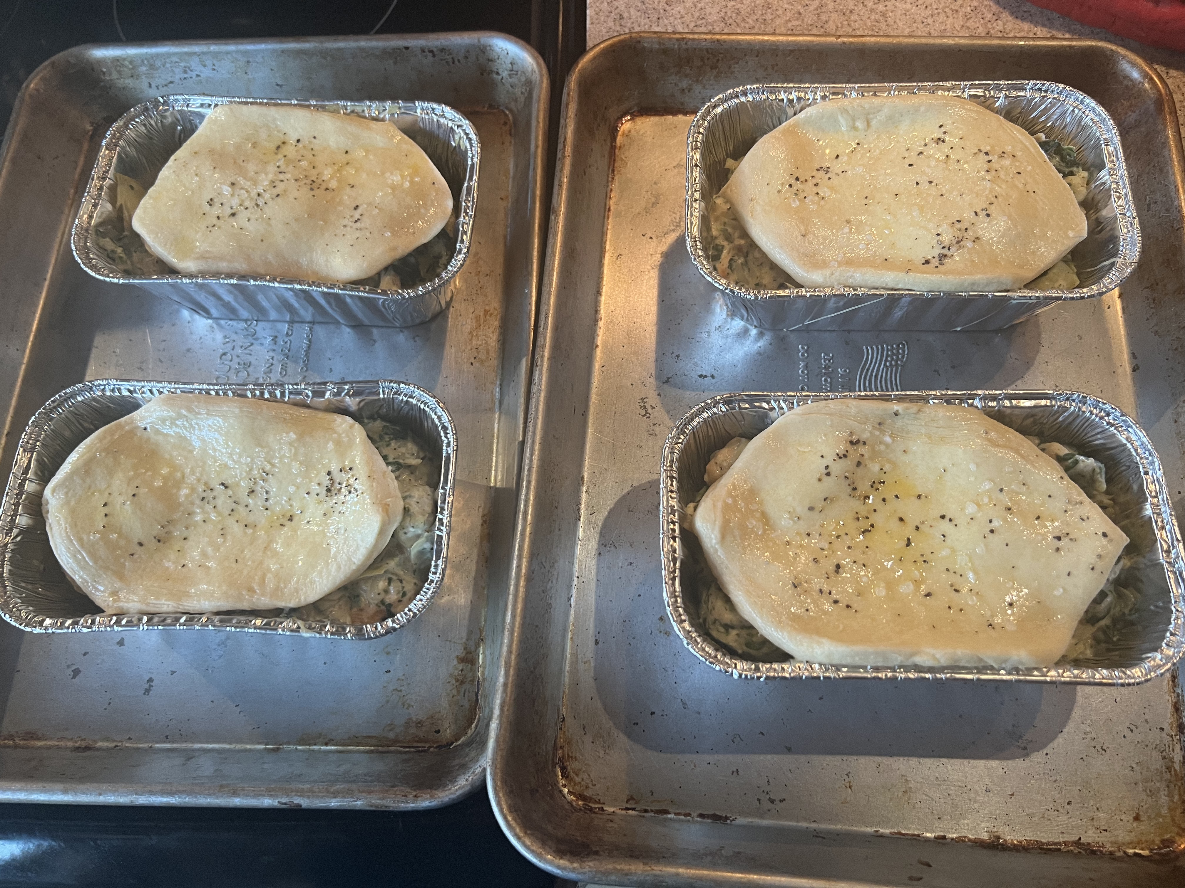 Mini Spinach And Artichoke Chicken Casseroles