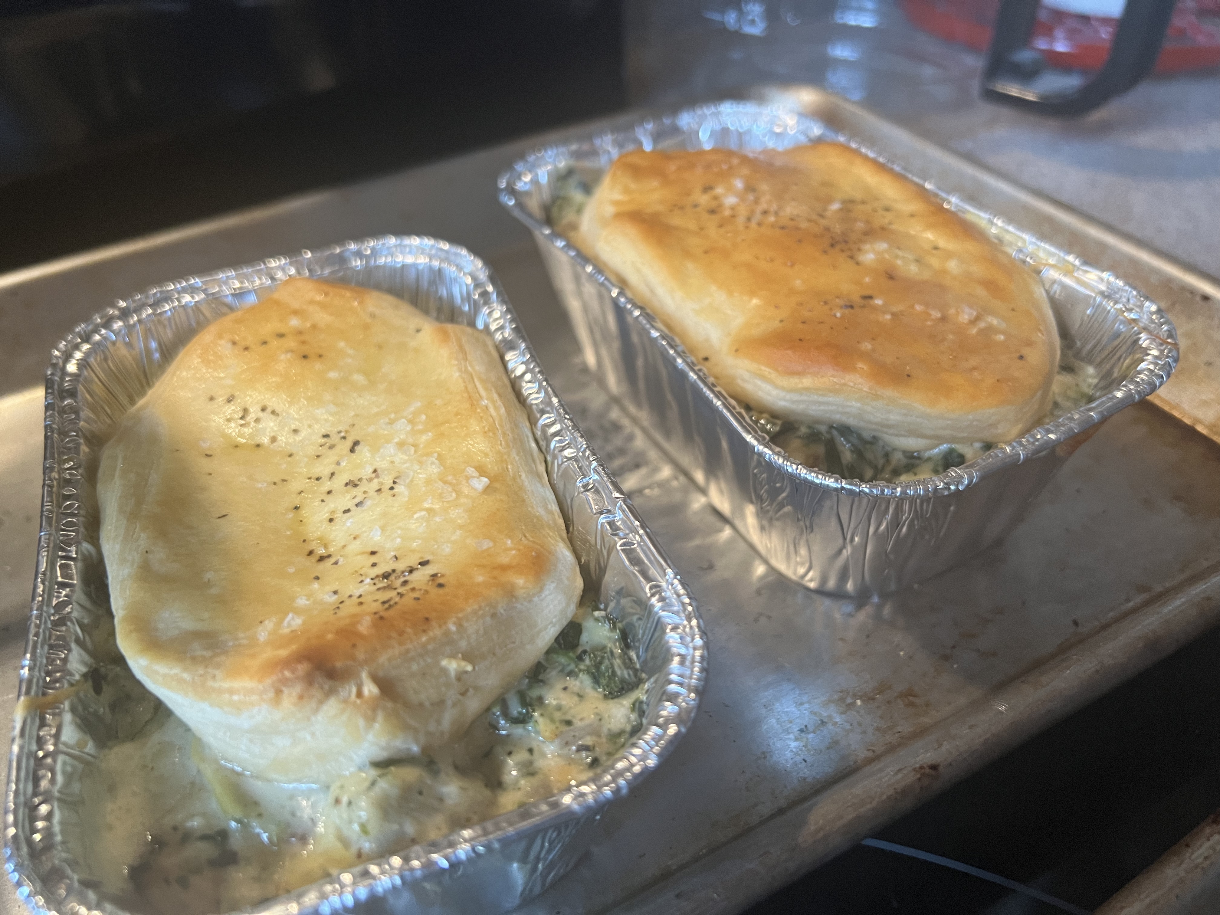 Mini Spinach And Artichoke Chicken Casseroles