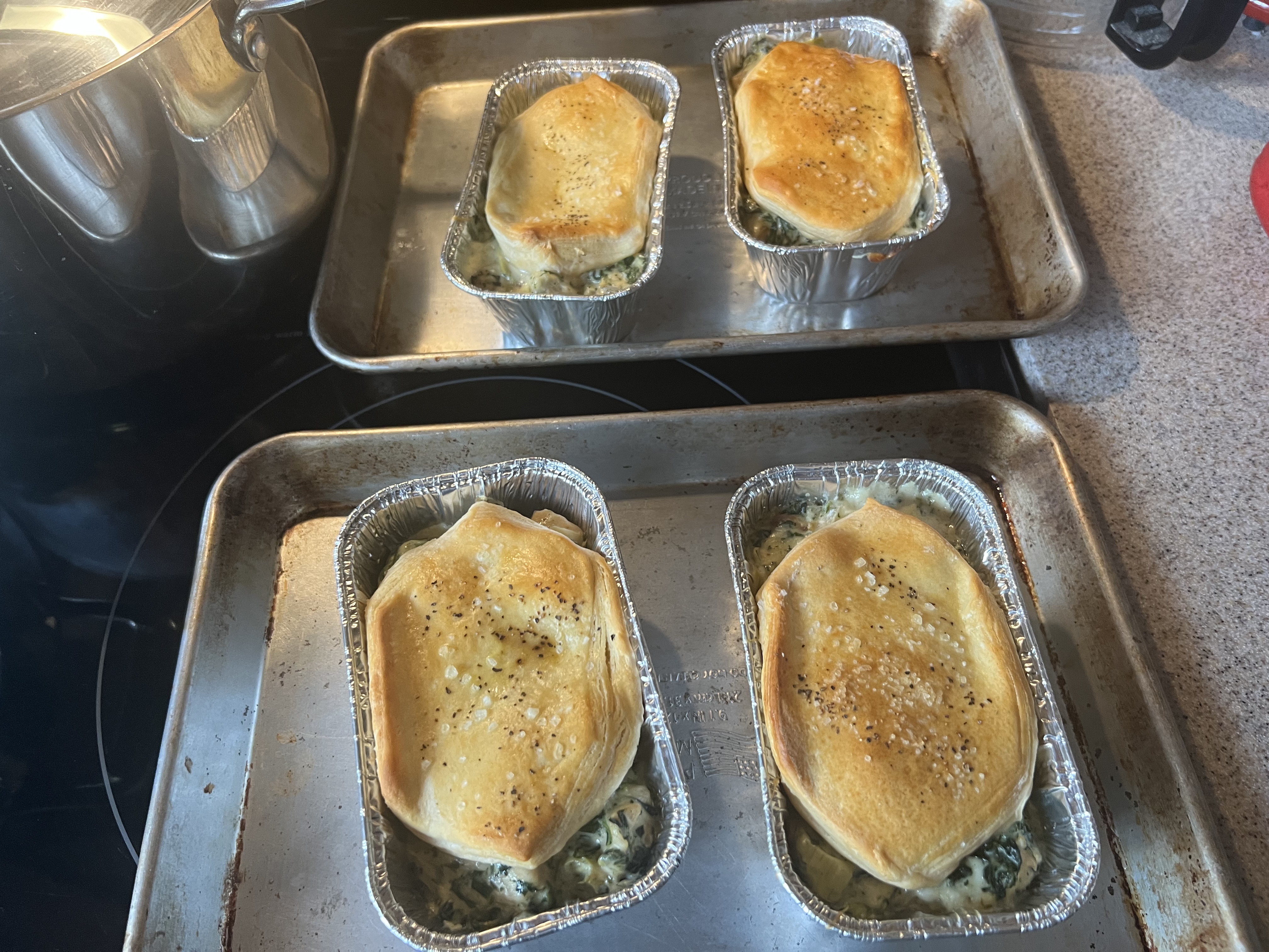 Mini Spinach And Artichoke Chicken Casseroles