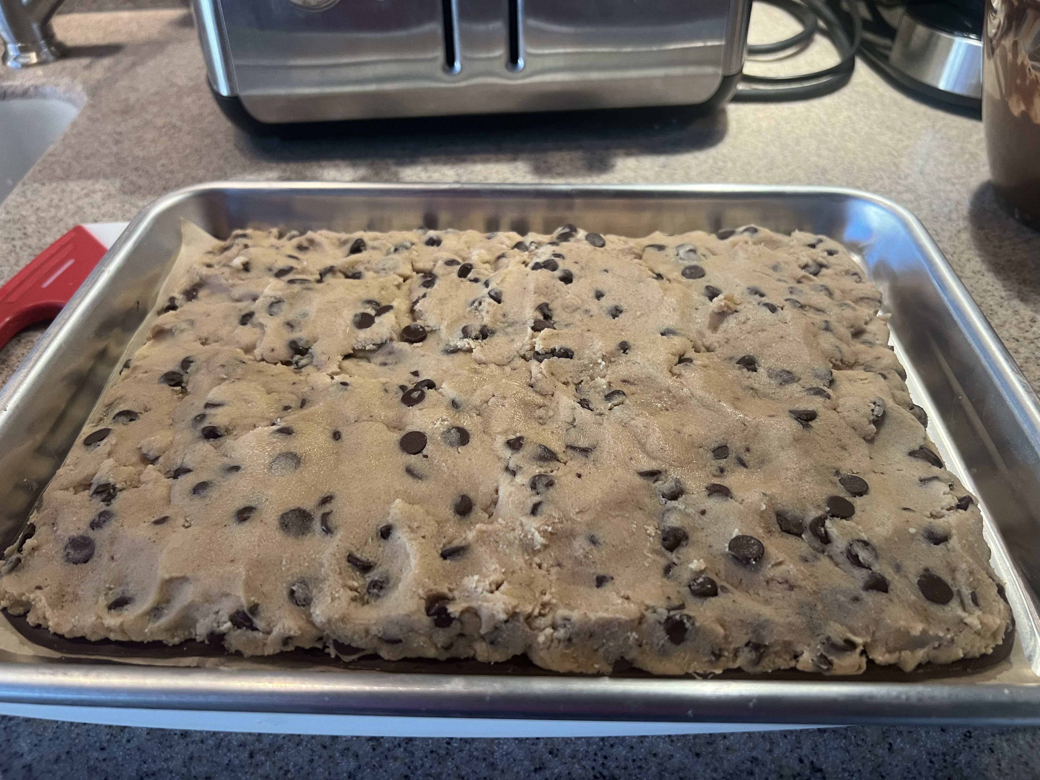 Chocolate Chip Cookie Dough Bars