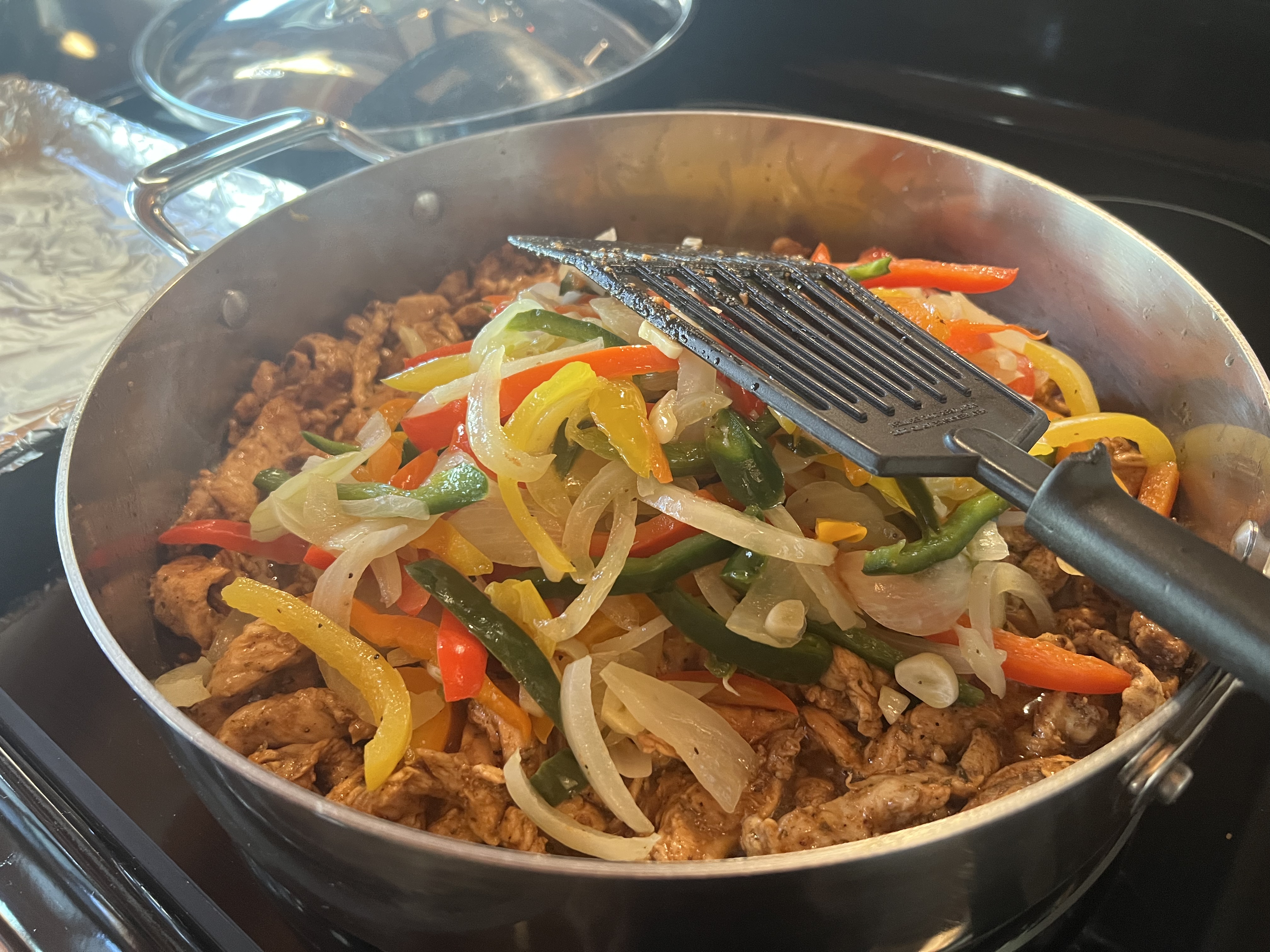 Chicken Fajita Stuffed Puff Pastry 