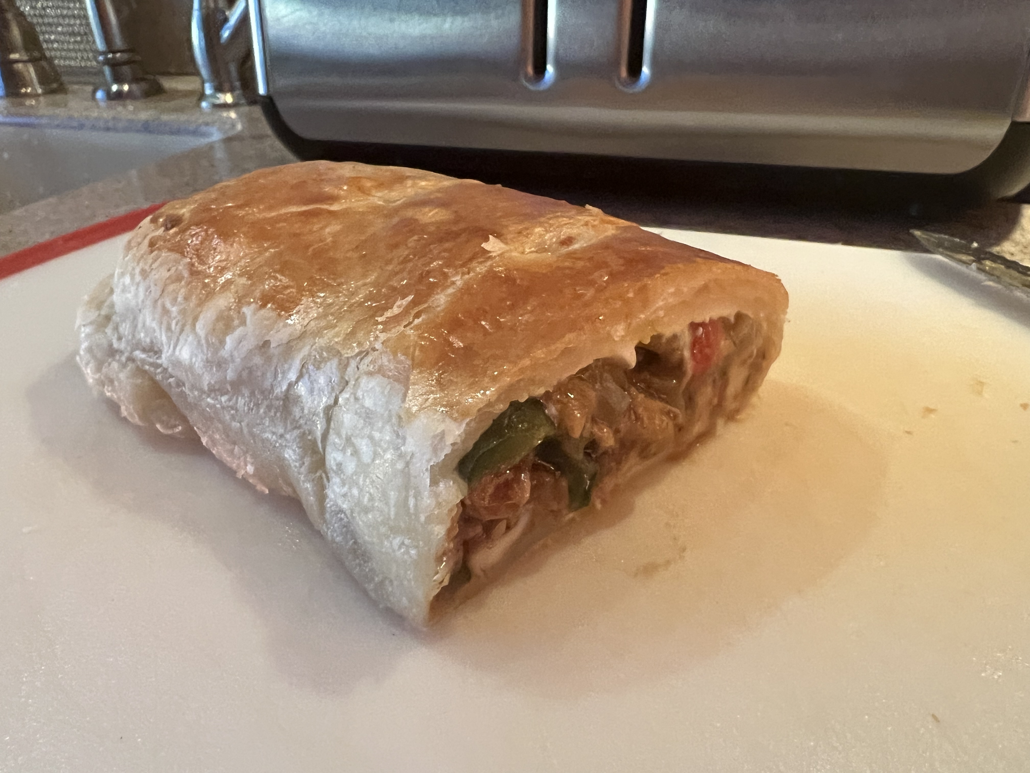 Chicken Fajita Stuffed Puff Pastry
