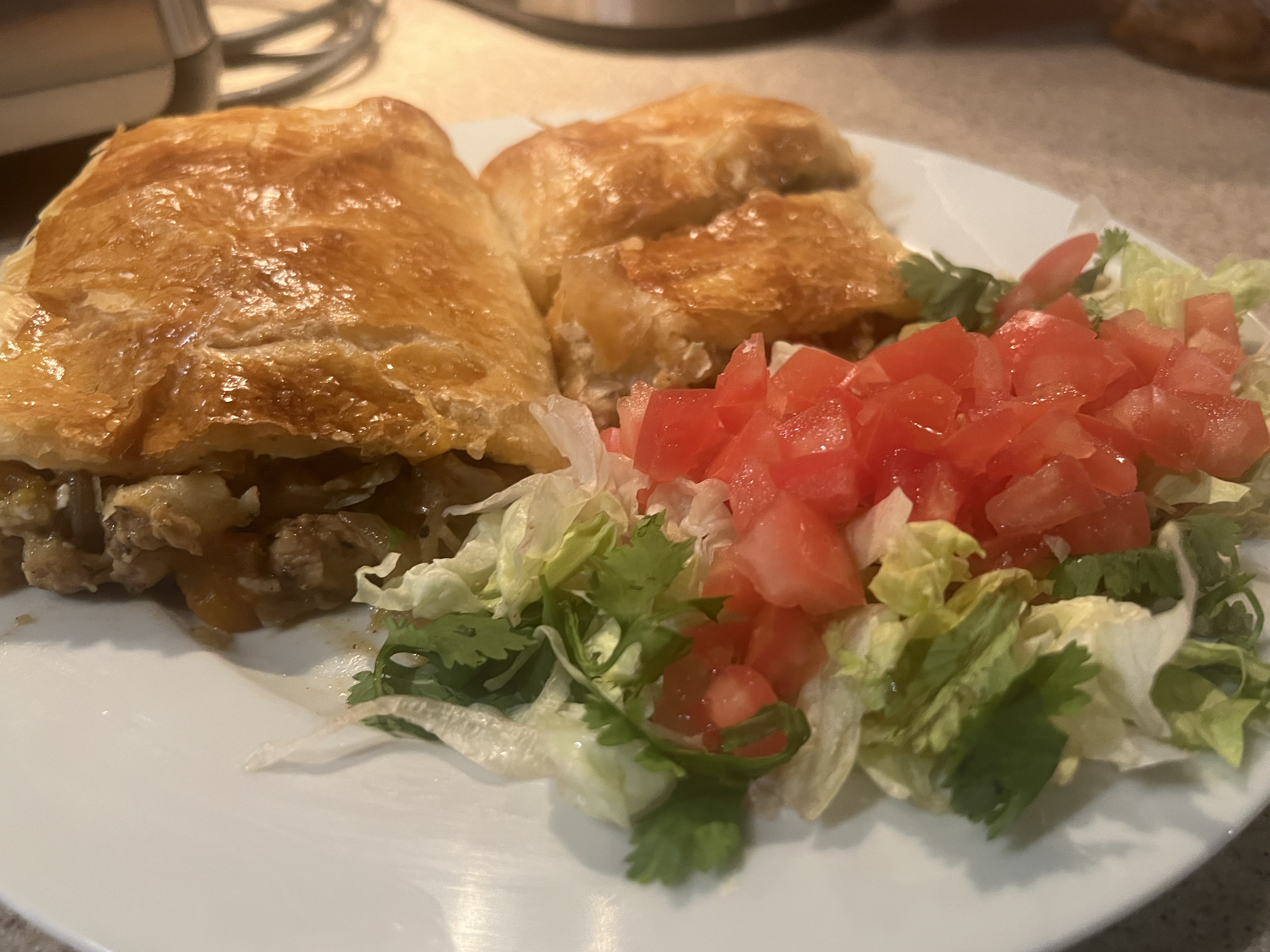 Chicken Fajita Stuffed Puff Pastry