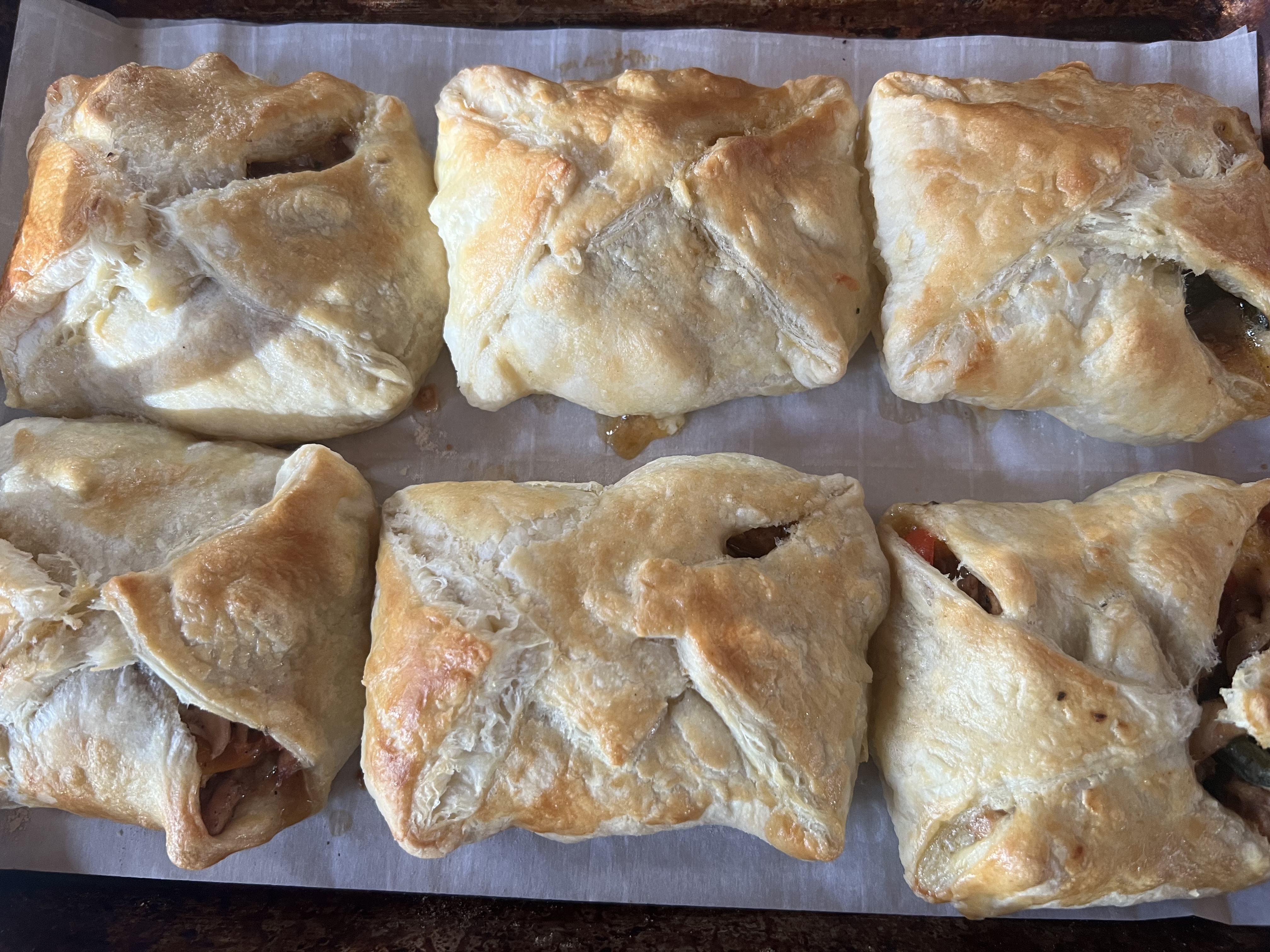 Fajita Stuffed Puff Pastry