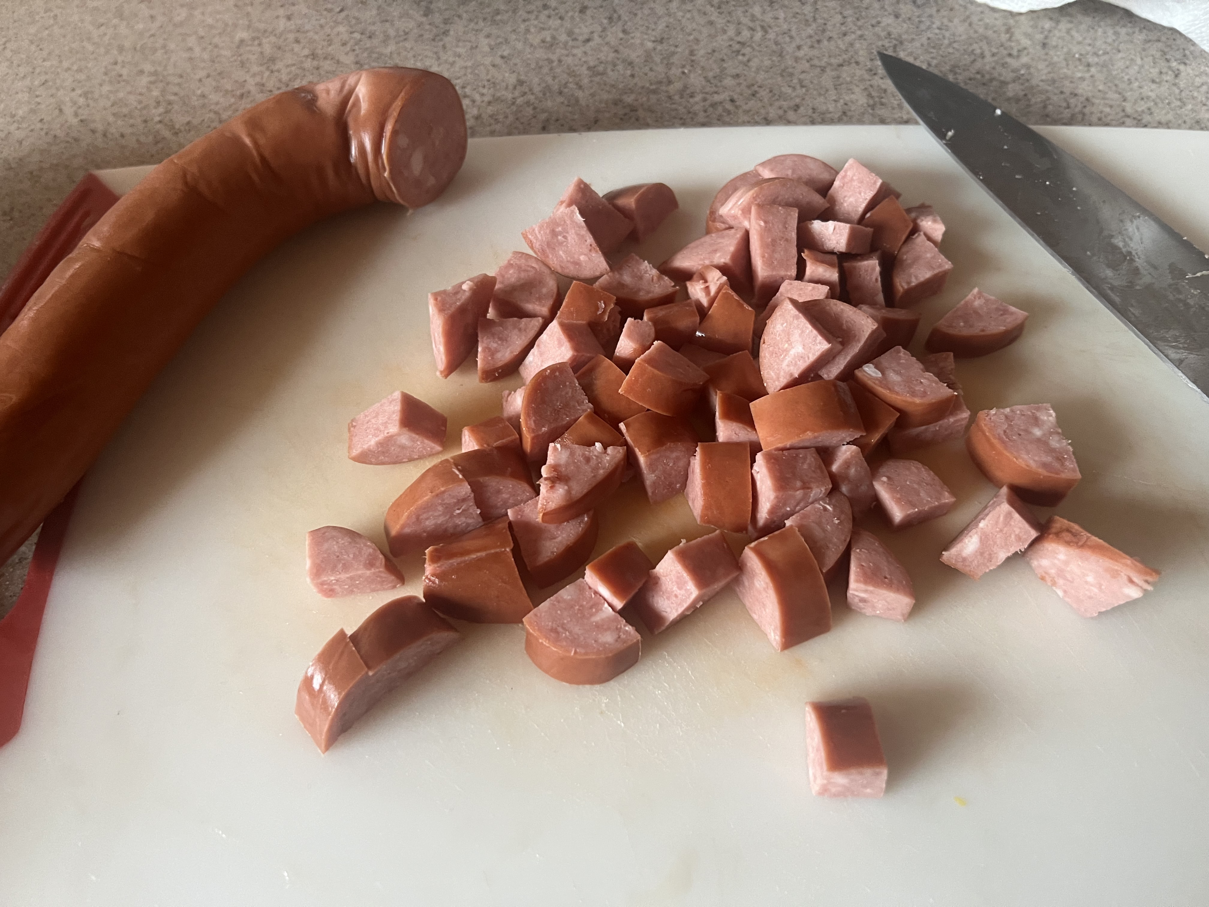 Summer Squash With Smoked Sausage Casserole