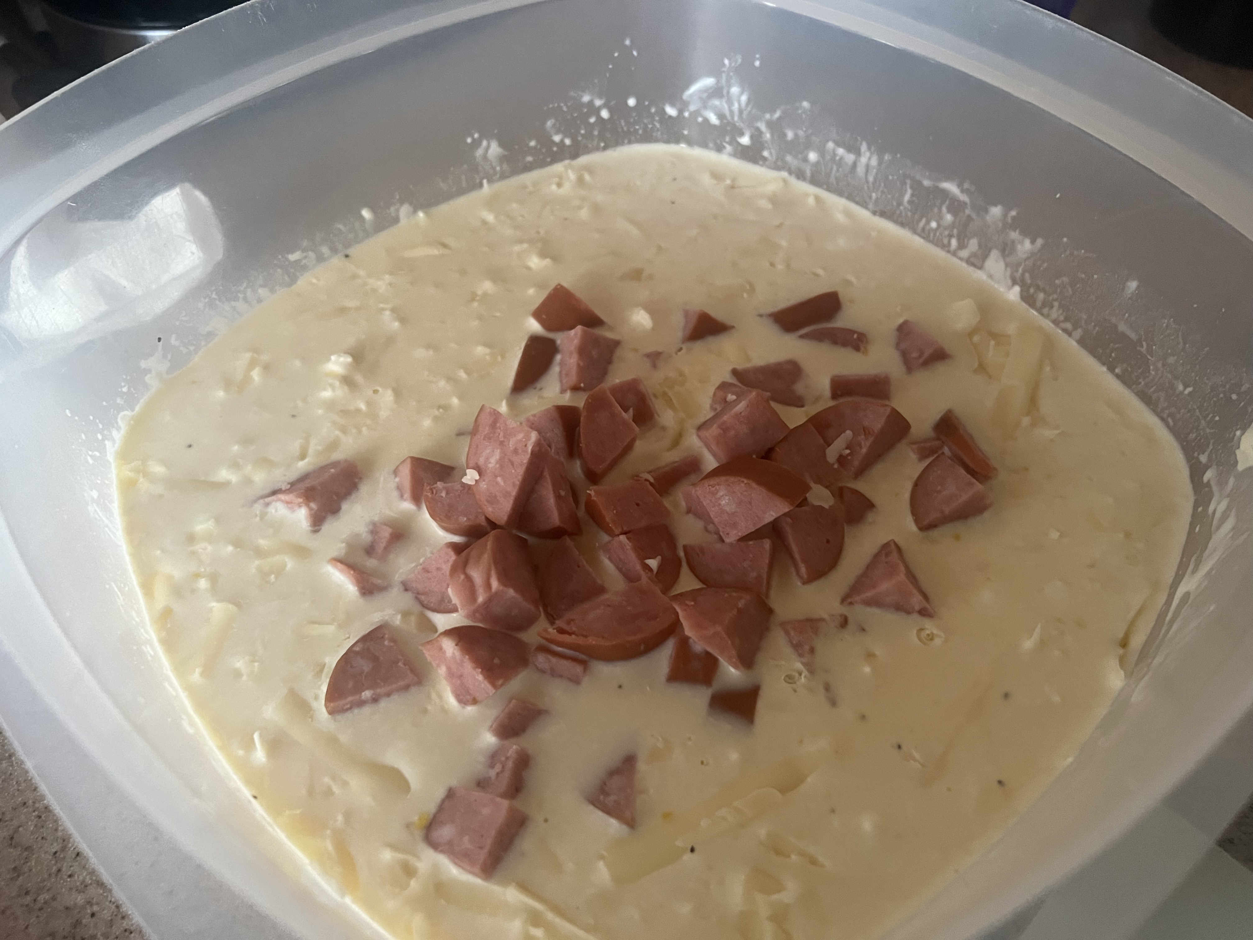 Summer Squash With Smoked Sausage Casserole