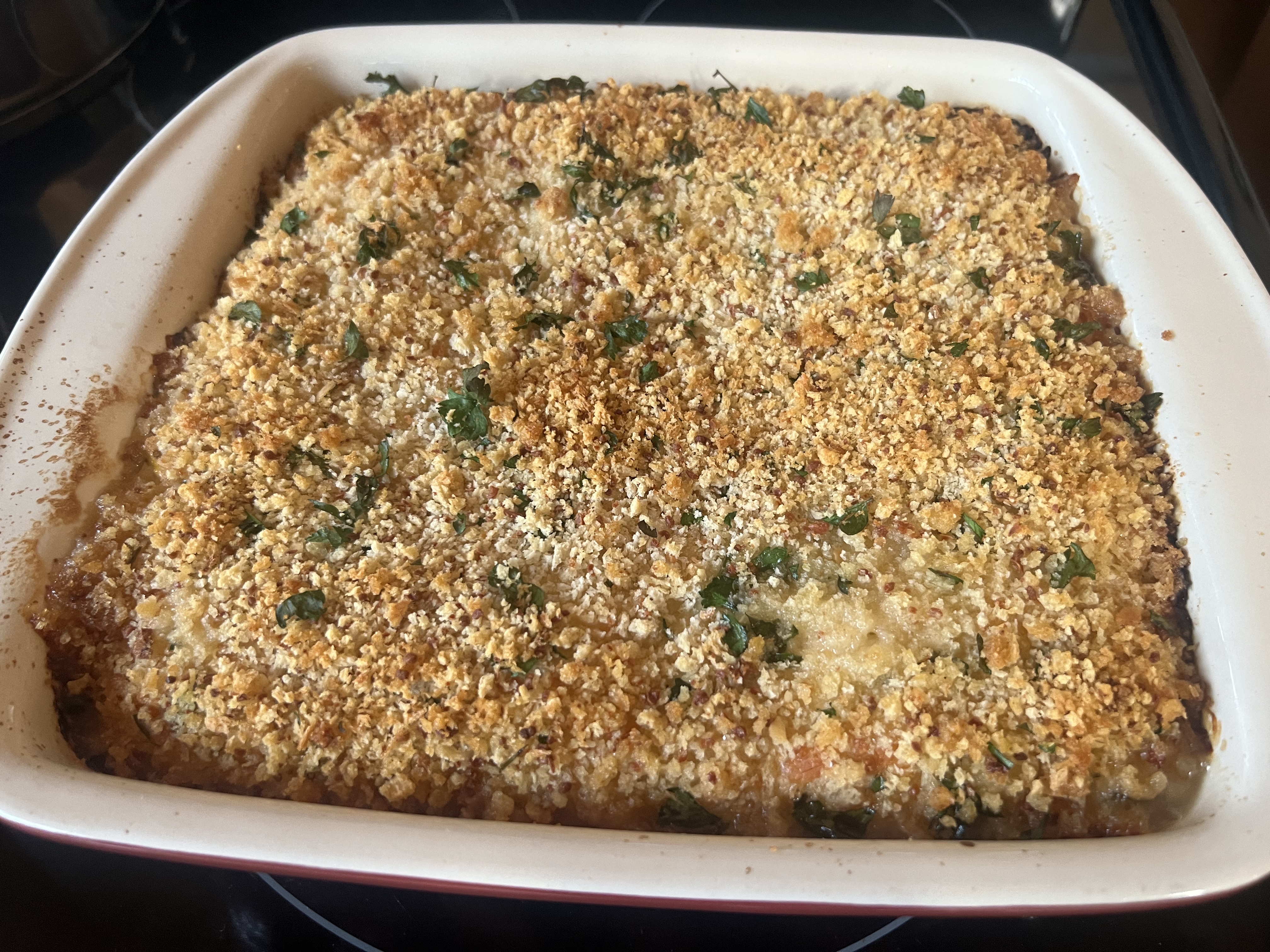 Summer Squash With Smoked Sausage Casserole