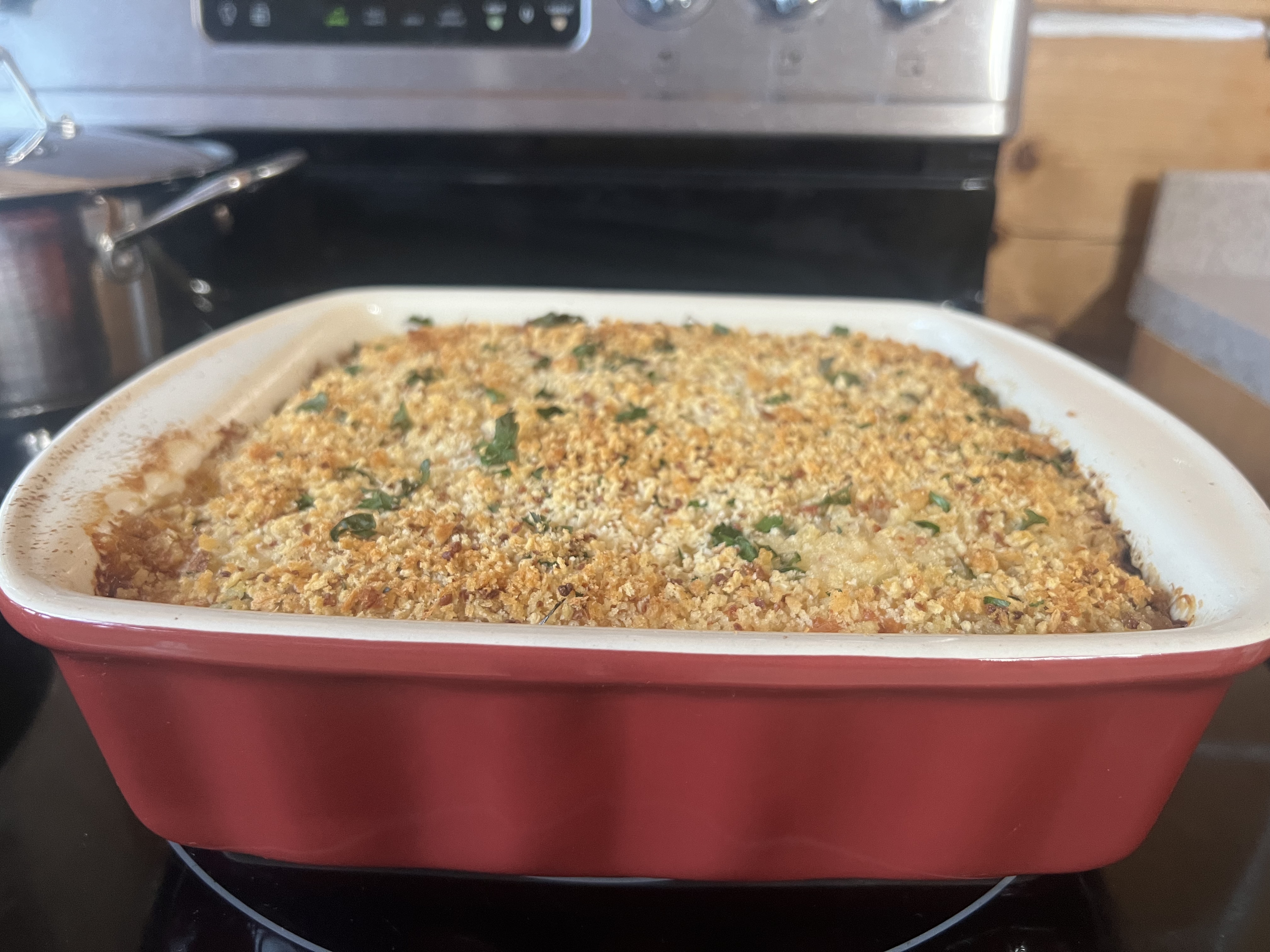 Summer Squash With Smoked Sausage Casserole