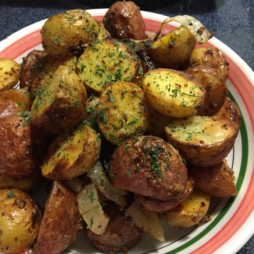 Whole-Grain Mustard Oven-Roasted Potatoes