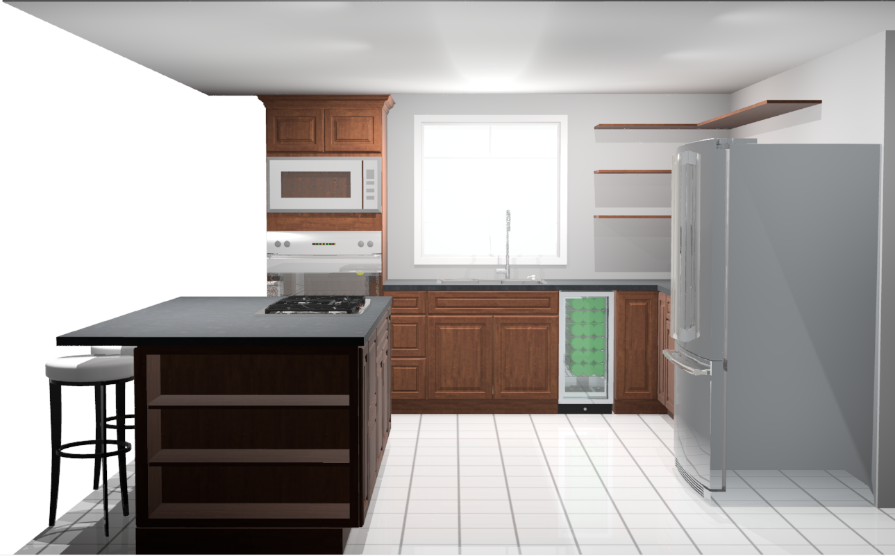 Computer Model Of Kitchen