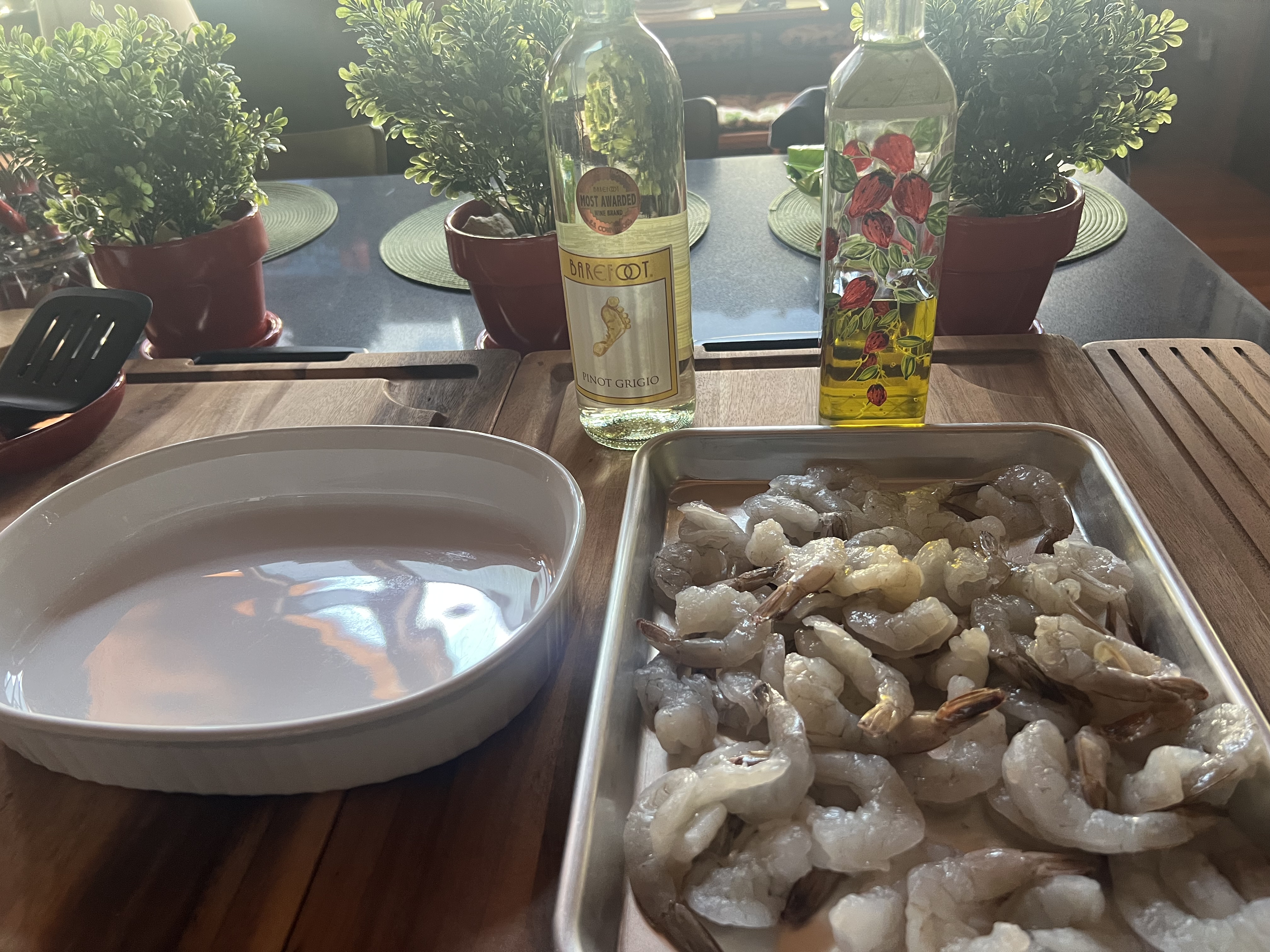 Oven Baked Shrimp Scampi