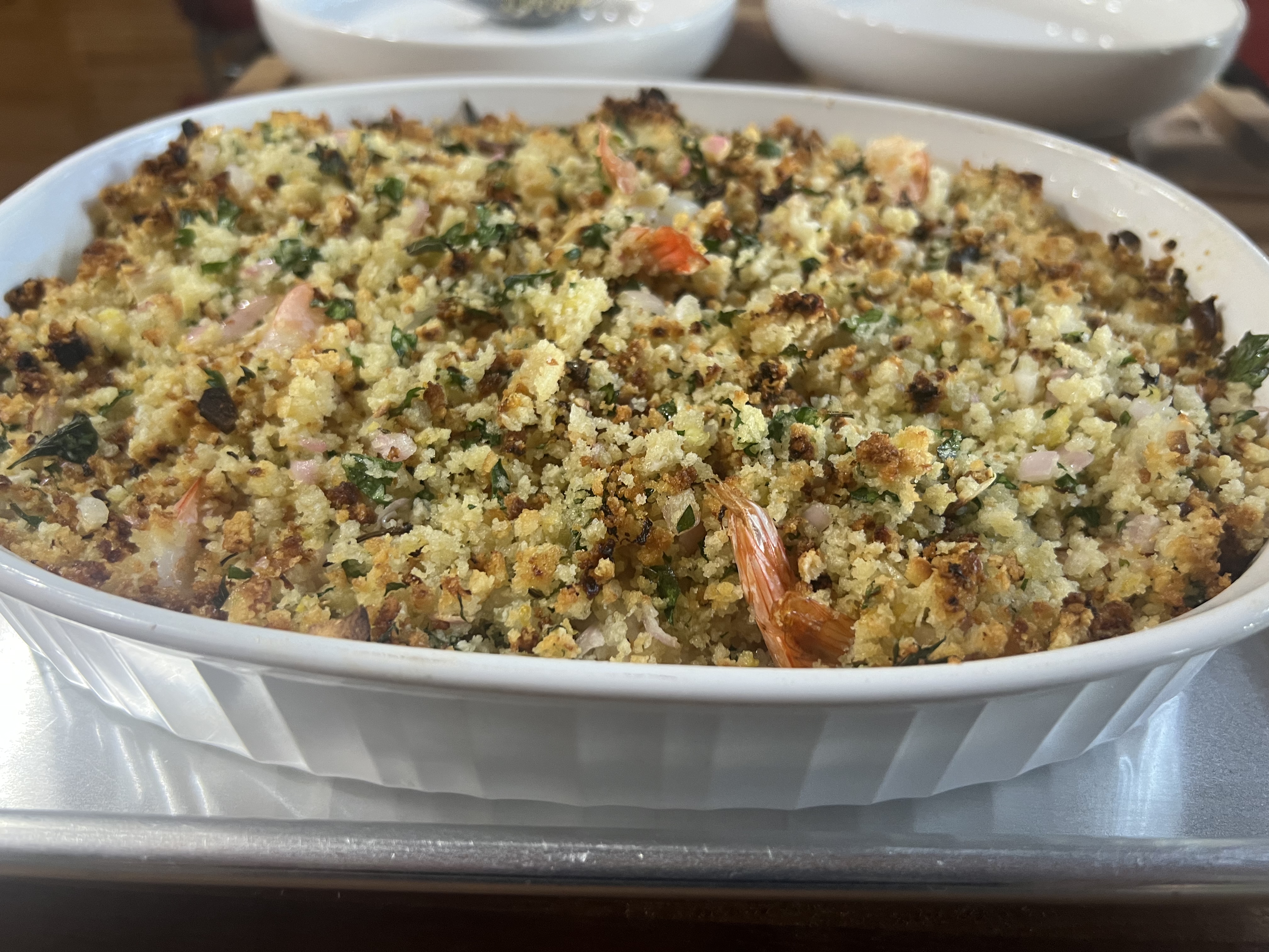 Oven Baked Shrimp Scampi