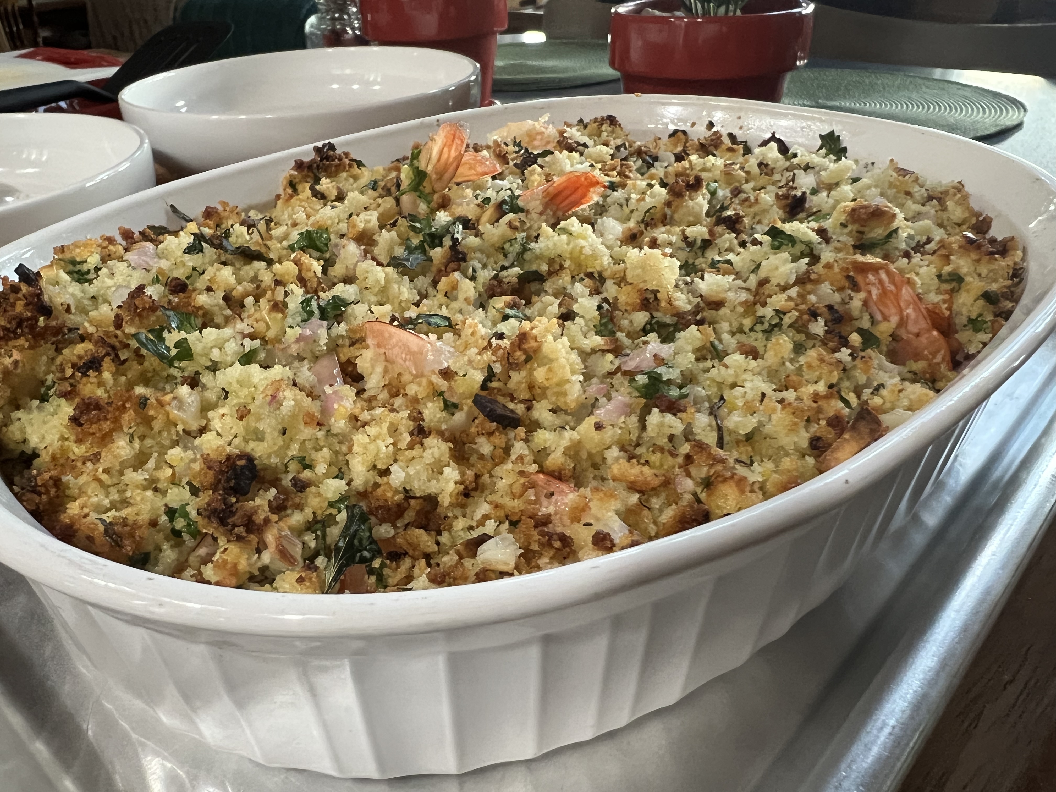 Oven Baked Shrimp Scampi