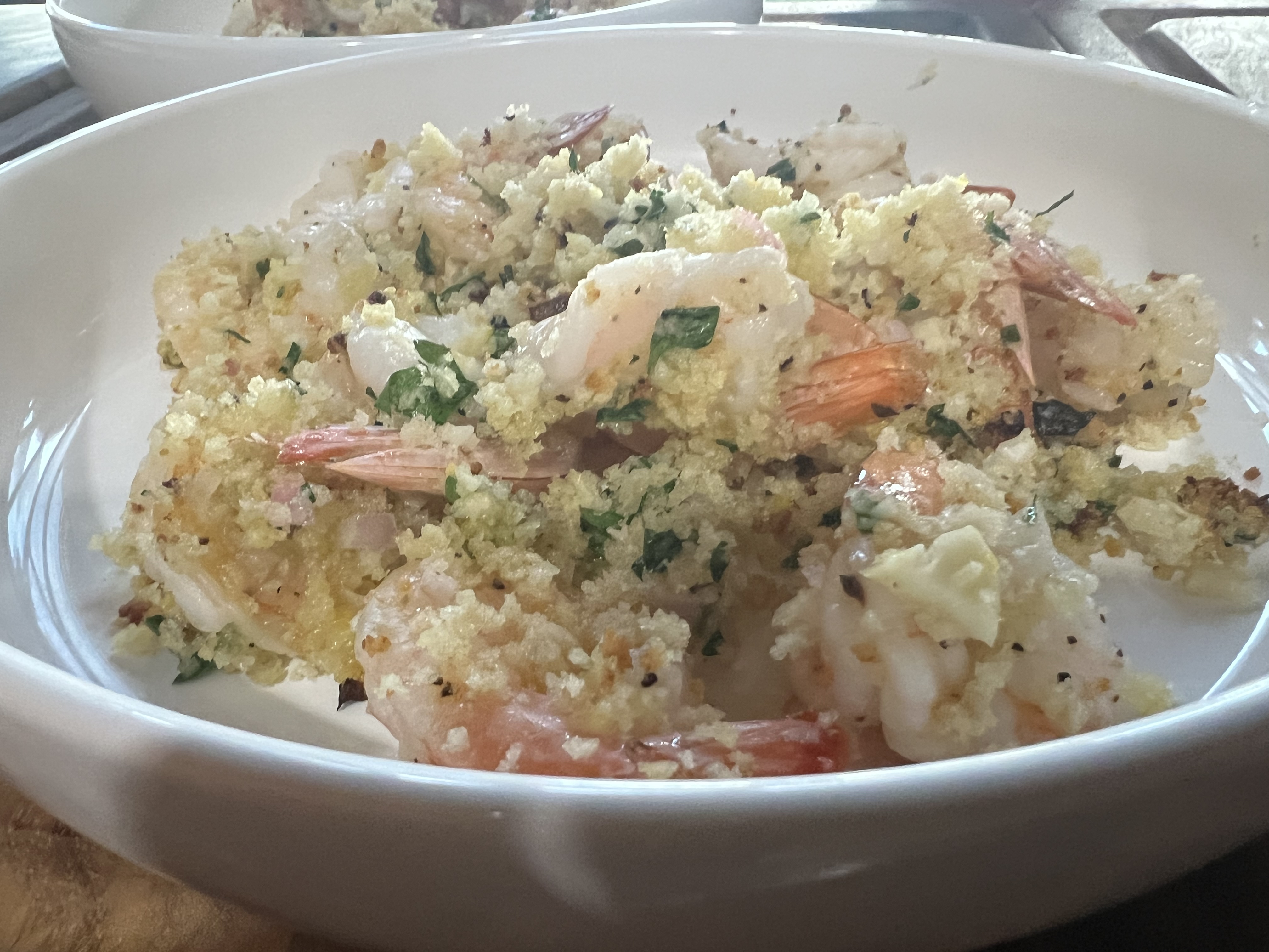 Oven Baked Shrimp Scampi