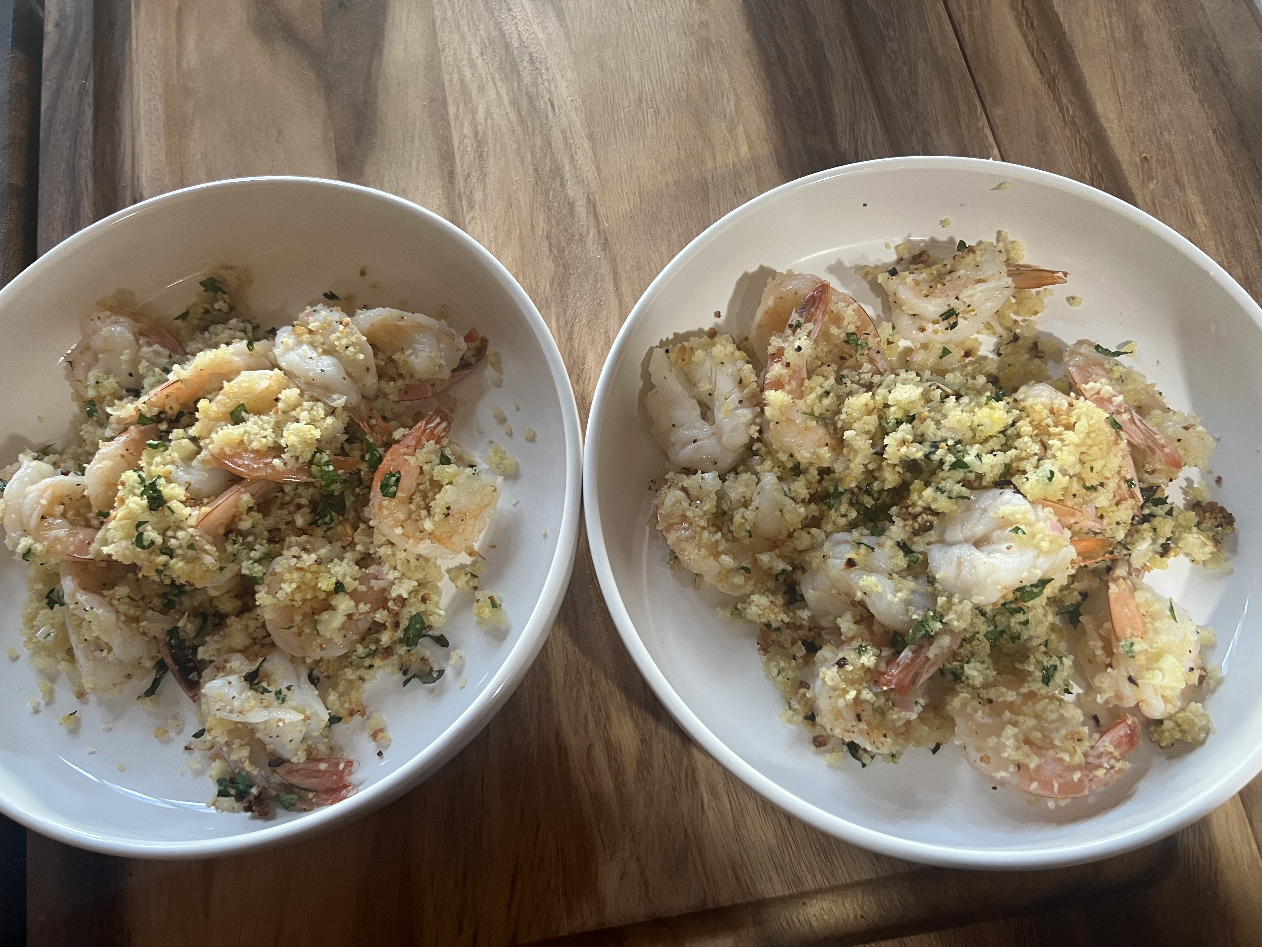Oven Baked Shrimp Scampi