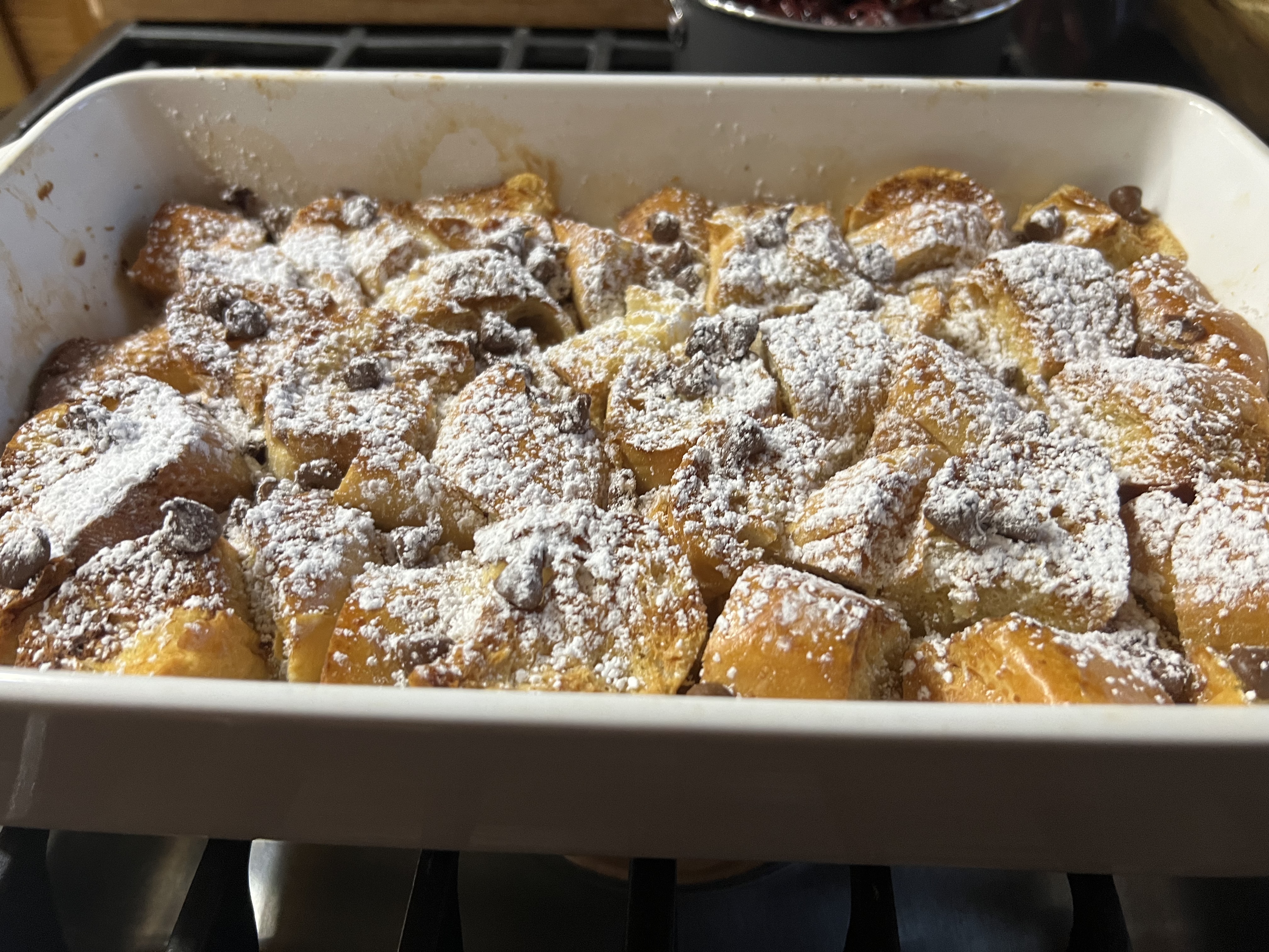 Bread Pudding With Vanilla Sauce 