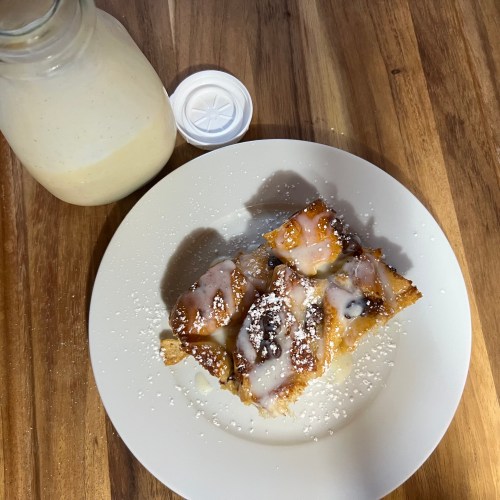 Bread Pudding With Vanilla Sauce