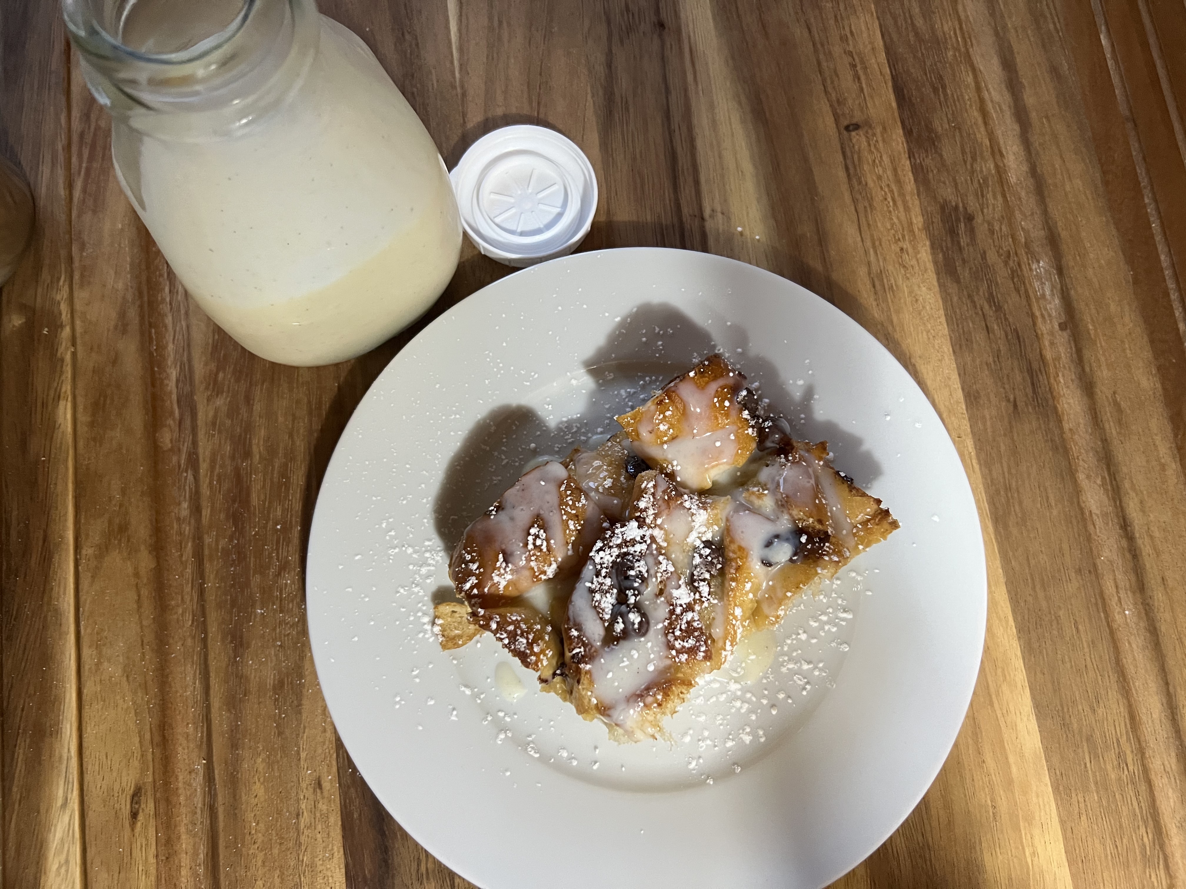 Bread Pudding With Vanilla Sauce