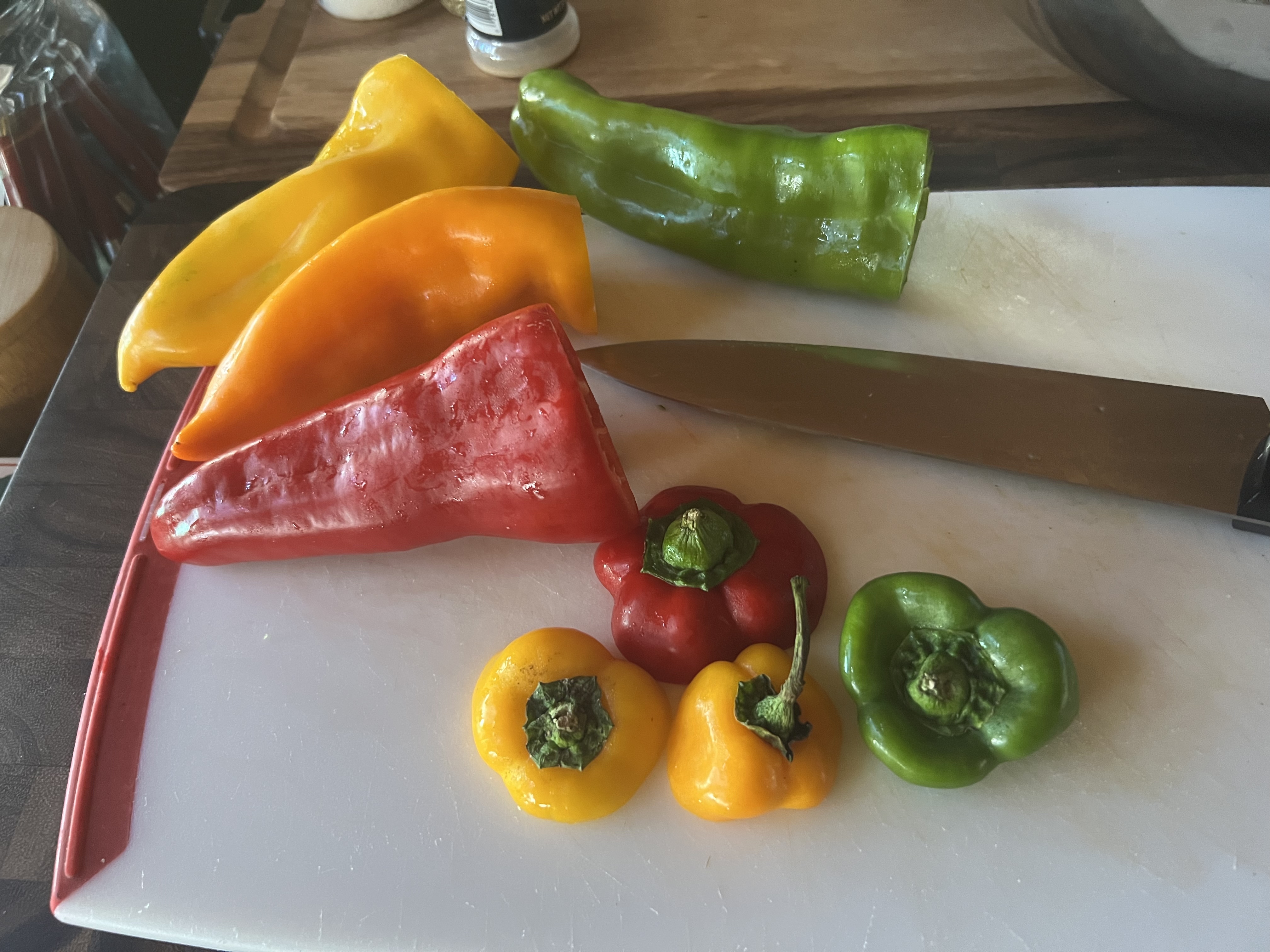 Stuffed Bell Peppers With Tomato Jus