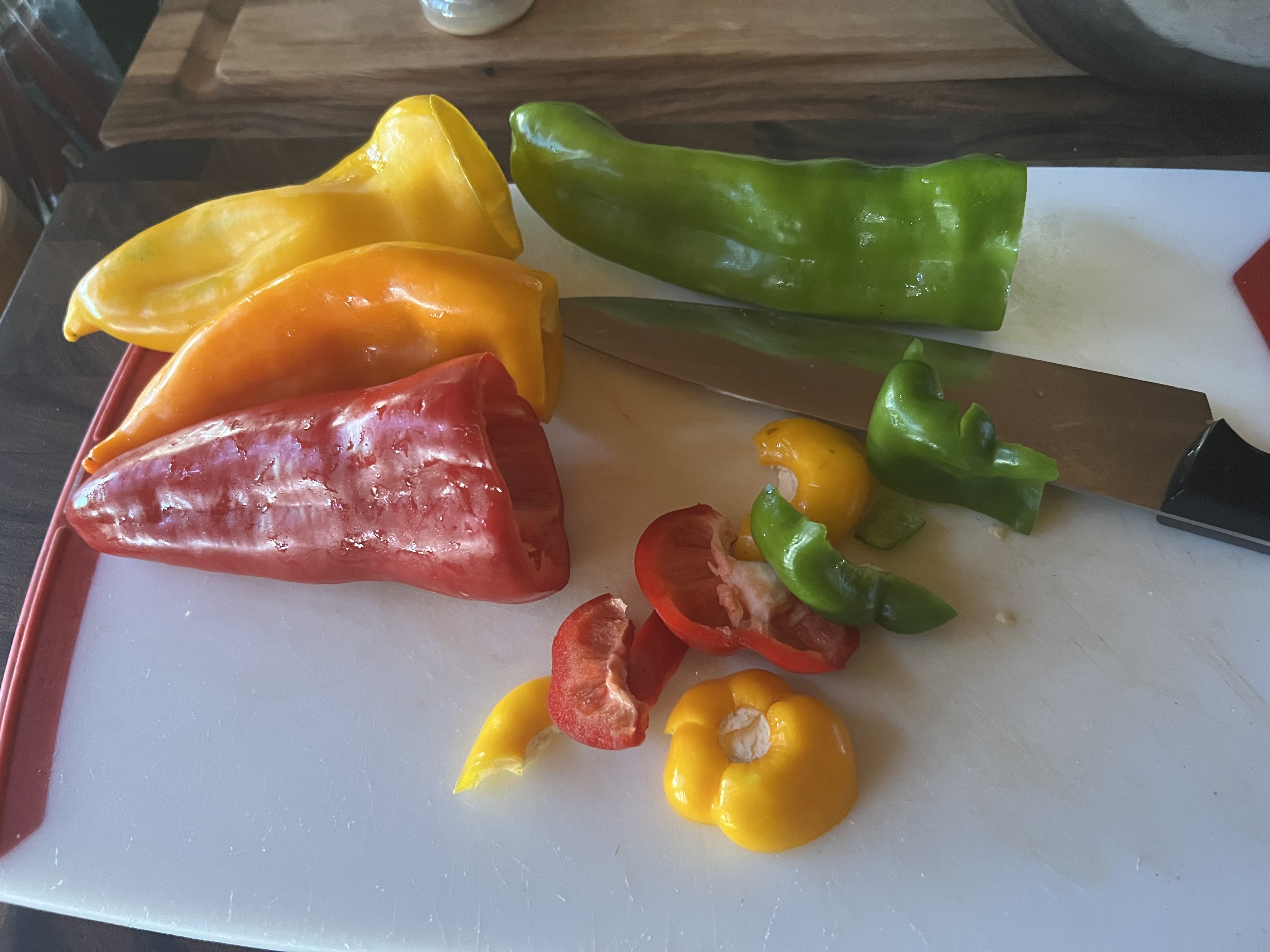 Stuffed Bell Peppers With Tomato Jus