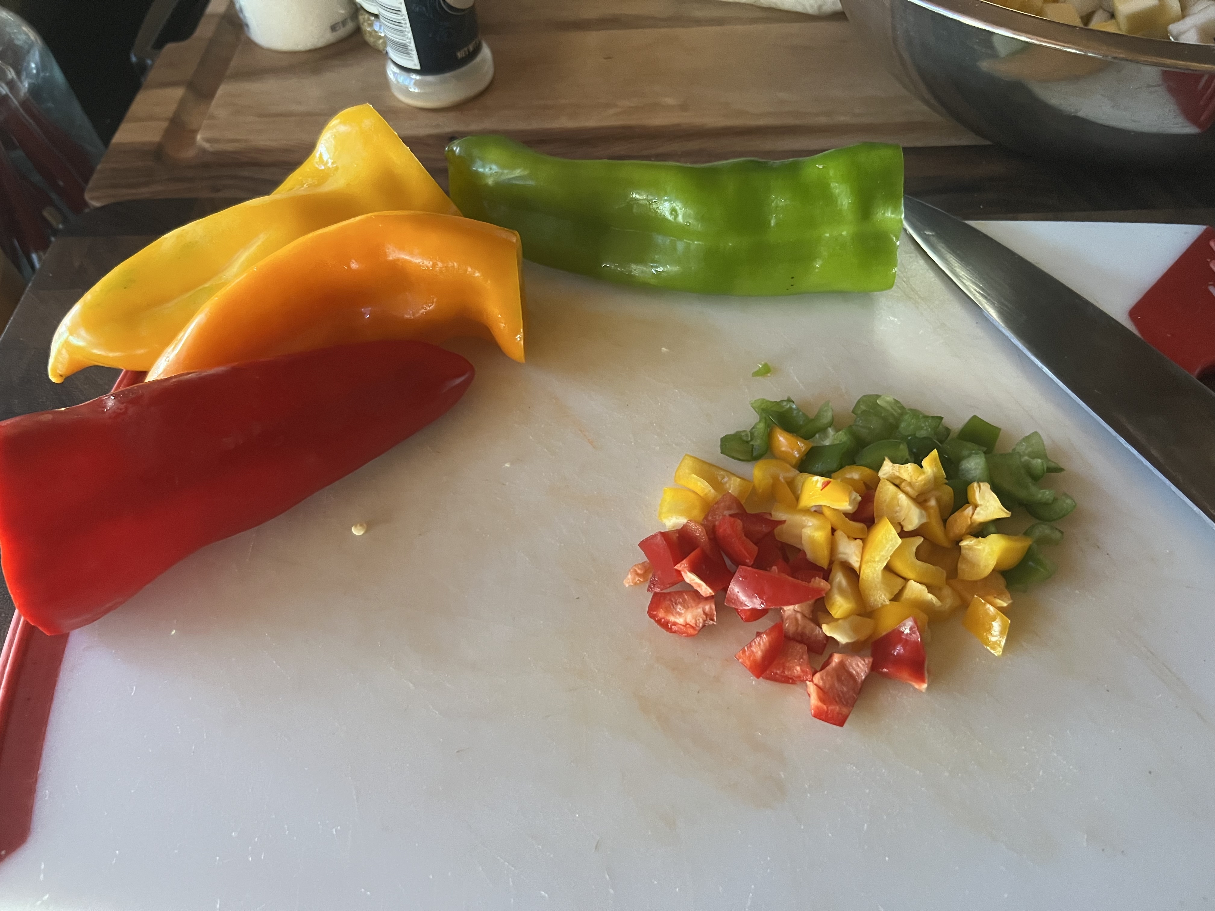 Stuffed Bell Peppers With Tomato Jus