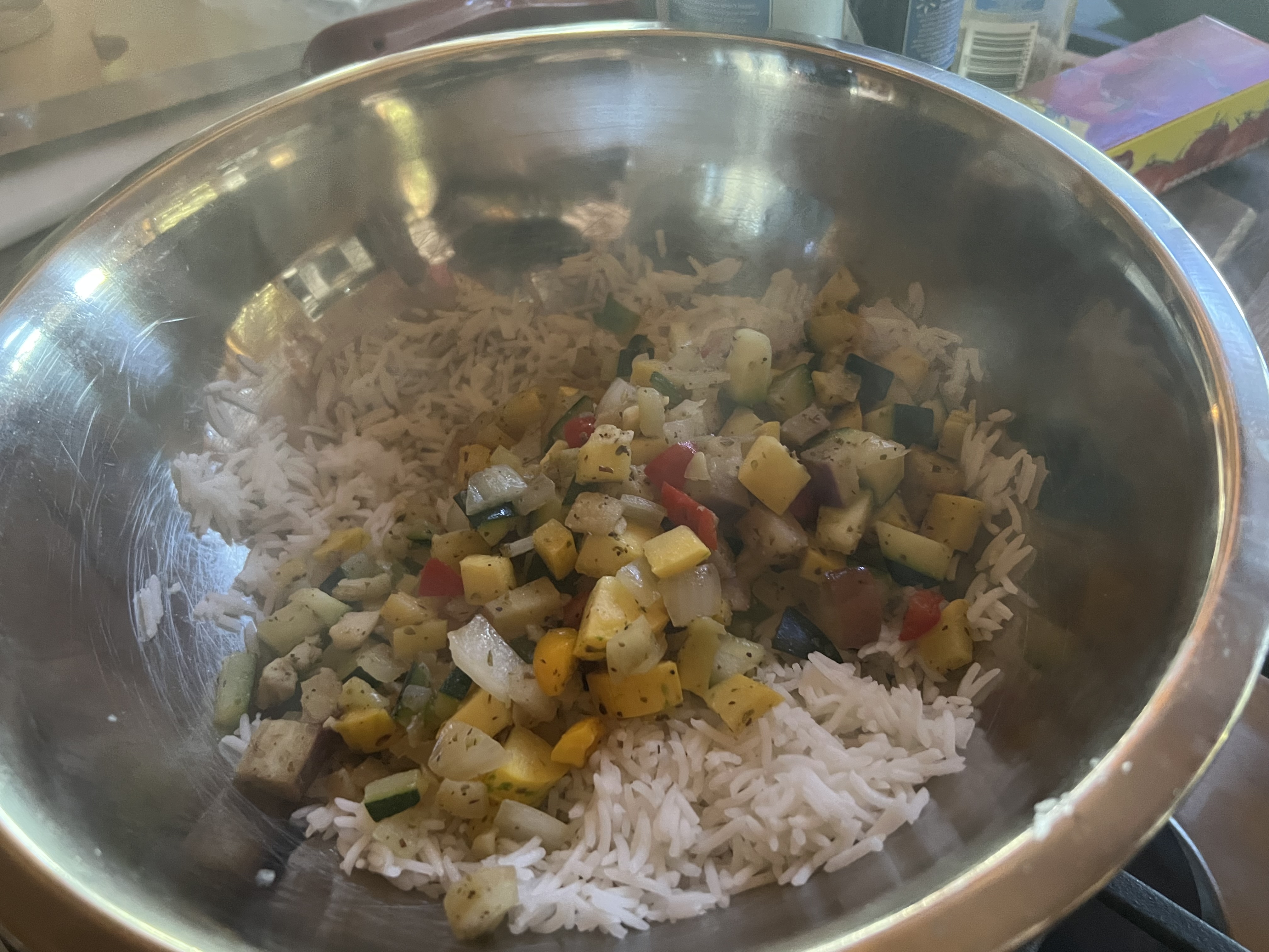 Stuffed Bell Peppers With Tomato Jus